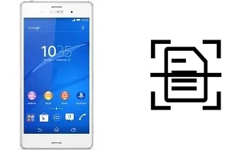 Digitalize documentos em um Sony Xperia Z3