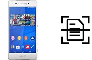 Digitalize documentos em um Sony Xperia Z3v