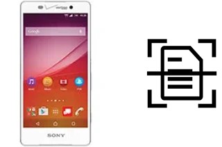 Digitalize documentos em um Sony Xperia Z4v