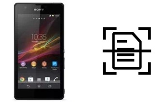 Digitalize documentos em um Sony Xperia ZR