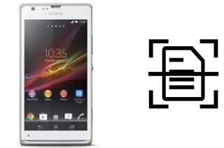 Digitalize documentos em um Sony Xperia SP