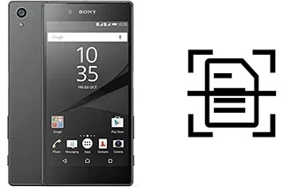 Digitalize documentos em um Sony Xperia Z5 Dual