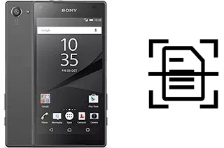 Digitalize documentos em um Sony Xperia Z5 Compact