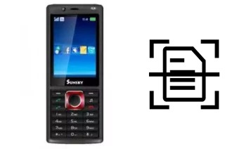 Digitalize documentos em um Sunsky S810