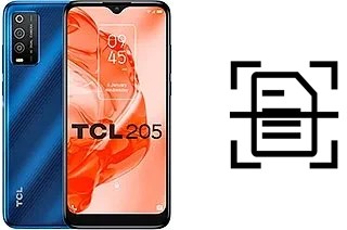 Digitalize documentos em um TCL 205