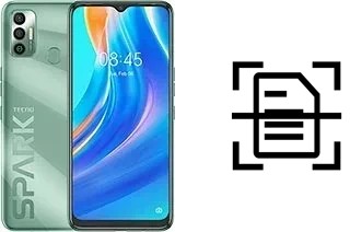 Digitalize documentos em um Tecno Spark 7