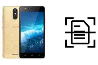 Digitalize documentos em um Tecno WX3F LTE