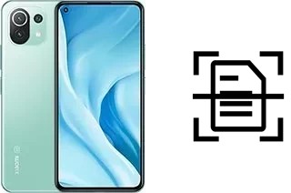 Digitalize documentos em um Xiaomi Mi 11 Lite 5G
