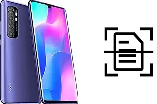 Digitalize documentos em um Xiaomi Mi Note 10 Lite