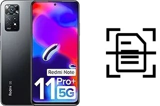 Digitalize documentos em um Xiaomi Redmi Note 11 Pro+ 5G