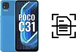 Digitalize documentos em um Xiaomi Poco C31