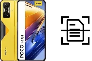 Digitalize documentos em um Xiaomi Poco F4 GT