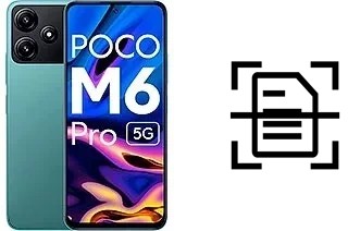 Digitalize documentos em um Xiaomi Poco M6 Pro