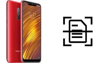 Digitalize documentos em um Xiaomi Pocophone F1