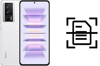 Digitalize documentos em um Xiaomi Redmi K60 Pro