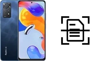 Digitalize documentos em um Xiaomi Redmi Note 11 Pro 5G