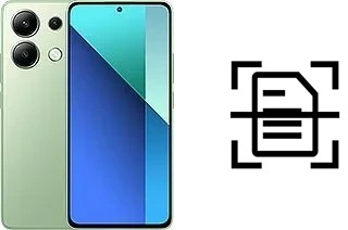 Digitalize documentos em um Xiaomi Redmi Note 13 4G