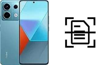 Digitalize documentos em um Xiaomi Redmi Note 13 Pro