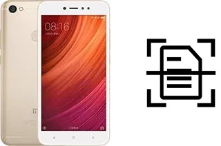 Digitalize documentos em um Xiaomi Redmi Note 5A Standard Edition