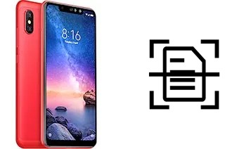 Digitalize documentos em um Xiaomi Redmi Note 6 Pro