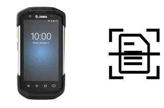 Digitalize documentos em um Zebra TC72
