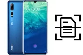 Digitalize documentos em um ZTE Axon 10 Pro