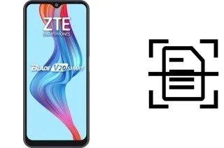 Digitalize documentos em um ZTE Blade V20 Smart