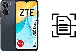 Digitalize documentos em um ZTE Blade V50 Design