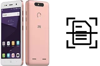 Digitalize documentos em um ZTE Blade V8 Mini