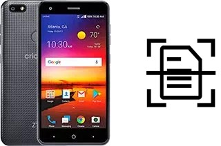 Digitalize documentos em um ZTE Blade X