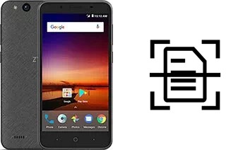 Digitalize documentos em um ZTE Tempo X