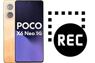 Gravar ecrã Xiaomi Poco X6 Neo