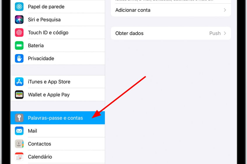 ícone definições iOS