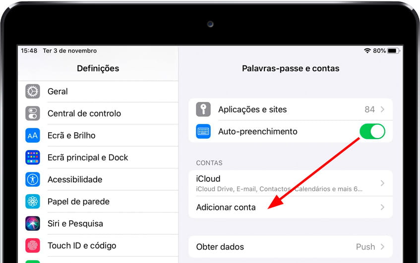 ícone definições iOS