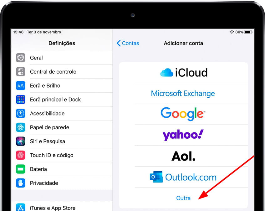 ícone definições iOS