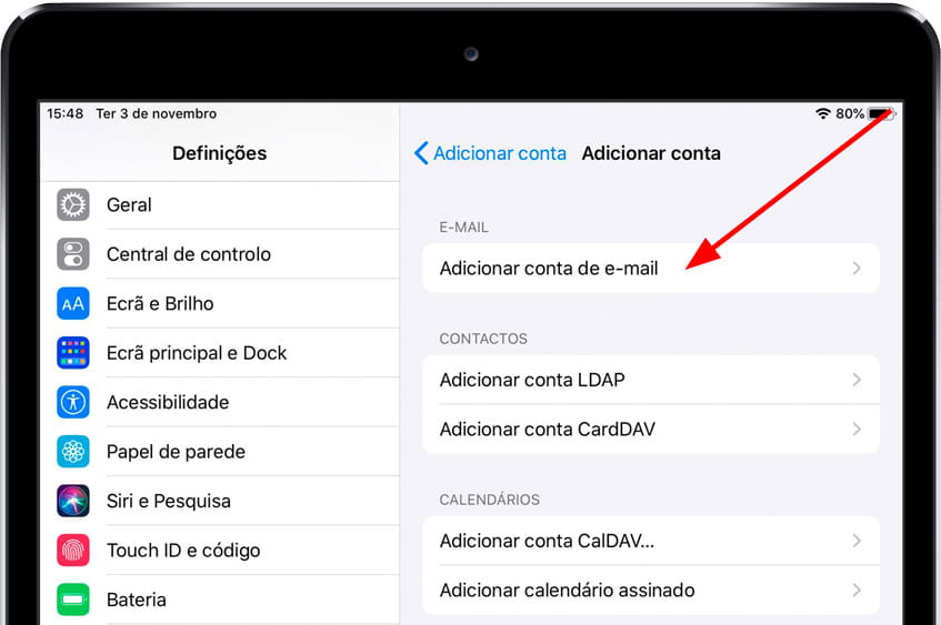 ícone definições iOS