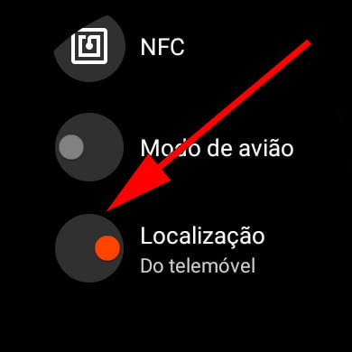 Ativar localização Wear OS