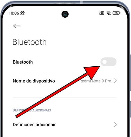 Ativar Bluetooth no Xiaomi