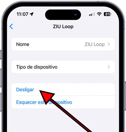 Desemparelhar dispositivo Bluetooth no iPhone