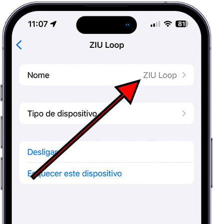 Alterar o nome do dispositivo Bluetooth no iPhone