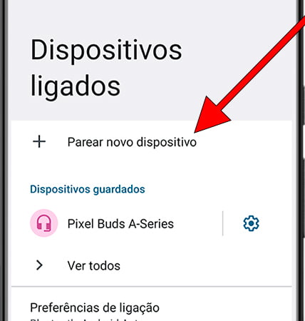 Ligar novo dispositivo no Android