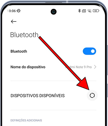 Pesquisar dispositivo Bluetooth no Xiaomi