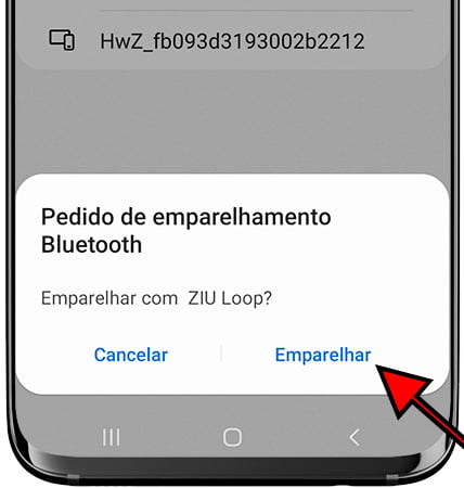 Emparelhar dispositivo Bluetooth no Samsung Galaxy