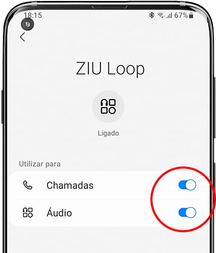 Configurações de áudio Bluetooth no Samsung Galaxy