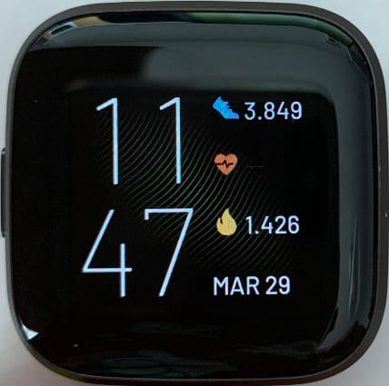 Tela bloqueada Fitbit Versa 4