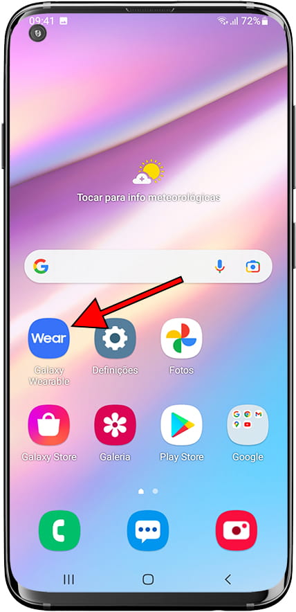 Aplicativo Galaxy Wearable