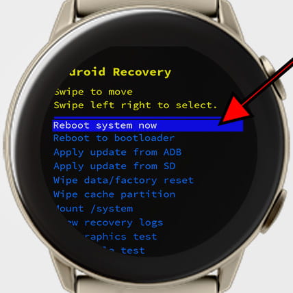 Redefinir o WearOS da Android Recovery