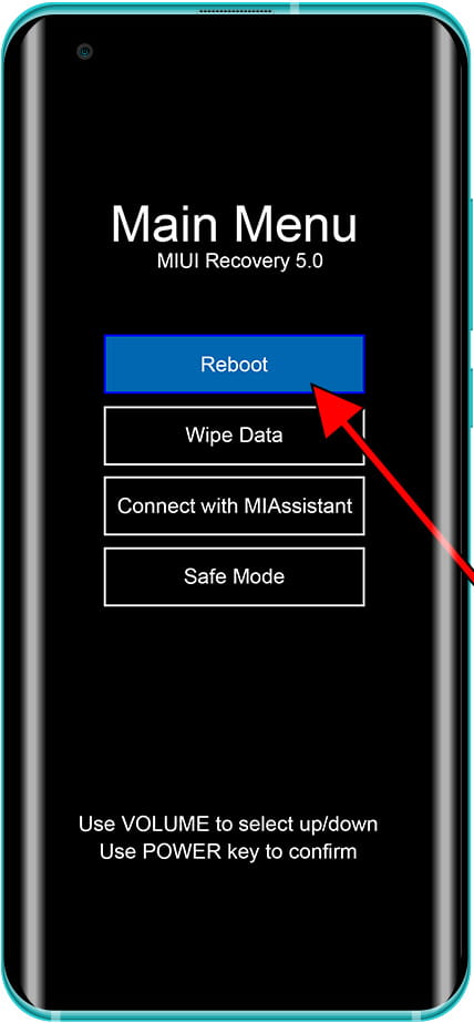 Reiniciar MIUI Recovery