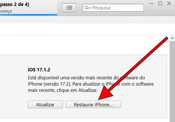 Restaure o iPhone 16 Plus do iTunes