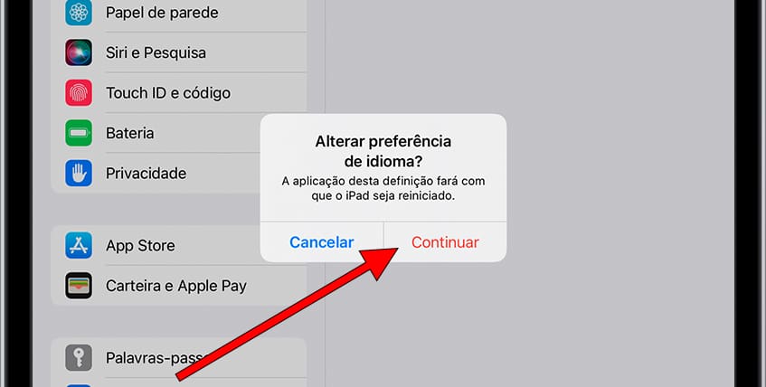 Idioma de exclusão de confirmação iOS